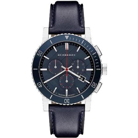 burberry bu9383|Burberry BU9383 Leather Chronograph Mens Watch .